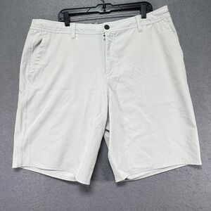 O'Neill Mens Size 40 Hybrid Hyperfreak Pro Stretch Shorts Light Gray Relaxed Fit